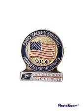 2014 United States Postal Service USPS Honoring our veterans Eagle Flag pin picture