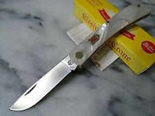 Kissing Crane Pearl Celluloid Sod Buster Folding Pocket Knife KC5012 6.50