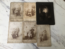 Antique c1880's Cabinet Card Photograph Lot (6) Wellston Ohio Jackson County picture