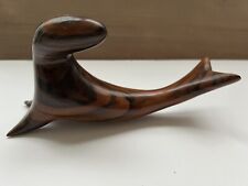 Vintage Handcrafted Carved Ironwood Sea Lion/Seal wood figurine/Statue Nautical  picture