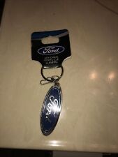 2007 Vintage W/tag Ford Blue An Silver Logo Keychain picture