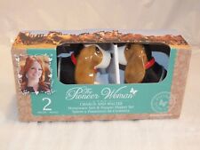 The Pioneer Woman Charlie And Walter Stoneware Salt & Pepper Shakers Dogs NIB picture
