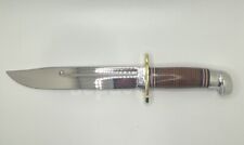 Very Rare Western Knife W46-8 New With Leather Handle Beautiful #00188 picture