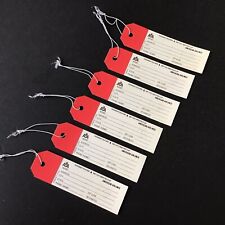 American Airlines Luggage ID Tags - Set Of Six - NOS Vintage Baggage Tags picture