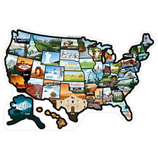 RV State Stickers United States - Travel Camper Map RV Decals for Window, Door, picture