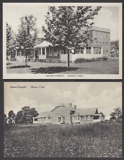 SHARON, CT ~ 2 PCS, TOWN HOSPITAL, ALBERTYPE PUB ~ 1920-30's picture
