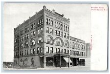 Grand Forks North Dakota Postcard Antlers Hotel Building Exterior Scene c1905's picture