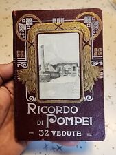 Antique 1920s Vtg Ricordo Di Pompei Photos Prints & Map Guide Souvenir Book  picture