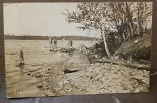 CHAIN LAKE SHORELINE  WI Wisconsin RPPC Real Photo USED SMITH PHOTO picture