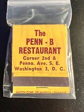 MATCHBOOK - THE PENN-B RESTAURANT - WASHINGTON, DC  -  UNSTRUCK picture