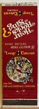 Luray Caverns VA Virginia Hear Rocks Sing Vintage Matchbook Cover picture