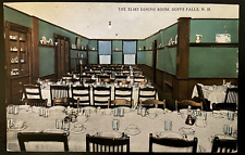 Vintage Postcard 1915 The Elms, Dining Room, Goffs Falls, New Hampshire (NH) picture