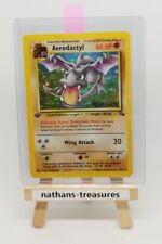 Aerodactyl 1/62 1st Edition Holo Fossil WOTC 1999 Pre release Stamp Pokémon #3 picture