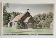 VTG Trinity Lutheran Church Cable Wisconsin WI Colorized Real Photo Postcard Z2  picture