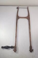 SCARCE ANTIQUE DEEP FRET BOW SAW LEAVITT PATENT 1870 SORRENTO WOODCARVING CO picture