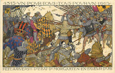 Swiss Postcard 1915 Commemoration Of 600 year Aniversary of Battle of Morgarten  picture