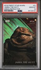 2018 Topps Finest Star Wars Green Refractor /99 Jabba The Hutt #51 PSA 10 GEM MT picture