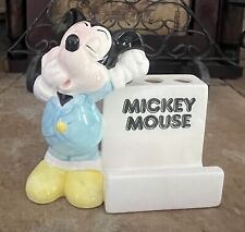Vintage Disney Mickey Mouse Toothbrush / Tooth Paste Holder. VG+ Displayed Only picture