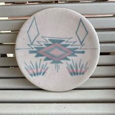 Native American Pottery Sand Painted Numbered Southwestern Pattern picture