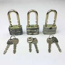 3x Master Lock Padlocks No 510 0.28