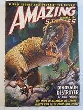 Amazing Stories Pulp v. 23 #1,  Jan. 1949 FN/VF J. Allen St. John Dinosaur Cover picture