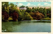 Lockport, NY New York  LOCKPORT TOWN & COUNTRY CLUB Niagara Co ca1920's Postcard picture