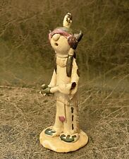 POTTERY CLAY-NATIVE AMERICAN ORIGINAL SCULPTURE-SIGNED-DAMAGED picture