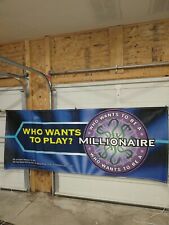2001 McDonald's Millionaire Game Prize Banner Sign Display Store Advertising  picture