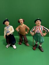 2000 Hallmark The Three Stooges Golfers Larry, Moe, & Curly Ornaments   picture