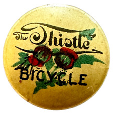 1895 The Thistle Bicycle Chicago IL  Stud Back 3/4