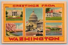 Greetings From Washington Postcard￼ picture