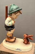 Vintage Goebel Hummel Figurine “Sensitive Hunter” Boy With Rabbit 5” Germany picture