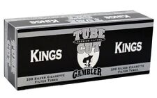 Gambler Tube Cut Silver King Size RYO Cigarette Tubes 200ct Box (5 Boxes) picture