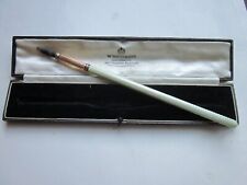 Rare Imperial Russian  Faberge Antique Quill Pen Enamel Guilloche 14K Gold 56 picture