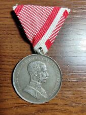 Large Austrian K.u.K. Silver Bravery 1st Class Medal picture