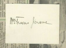 William Travers Jerome signed 3x4 card Prosecuted Harry Thaw Evelyn Nesbit COA picture