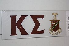 Kappa Sigma Sticker of Letters & Crest for Outside Glass, Car, Tablet picture