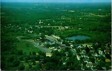 Vtg Madison Connecticut CT Aerial Town View Tudis Pond Main Street Postcard picture