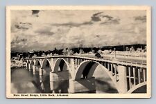 Vintage Postcard 1940 Main Street Bridge Little Rock Arkansas AR Pub. Graycraft picture