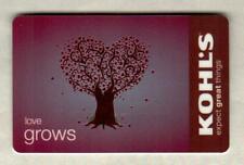 KOHL'S Love Grows, Heart Shaped Tree ( 2010 ) Foil Gift Card ( $0 ) picture