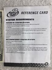 2001 Vintage PC Game EA Sports Triple Play Reference Card picture