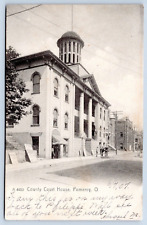 c1907 Pomeroy Ohio County Court House Vintage Meigs County OH UDB Postcard picture