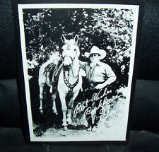 Vintage 1930's Western Cowboy Buck Jones & Horse Silver Picture picture