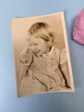 Antique Sepia Photo Cute Young Girl with Pet Rat Photo by Charolette Joseph picture