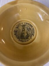 Vintage Luray Caverns Souvenir Dish Yellow Virginia Ceramic picture