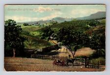 San Jose CA-California, Saratoga Foot Hills, Antique Vintage Souvenir Postcard picture