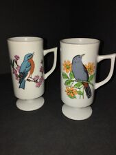 Vintage set of 2 Bird Mugs Japan picture