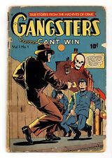 Gangsters Can't Win #1 FR 1.0 1948 picture