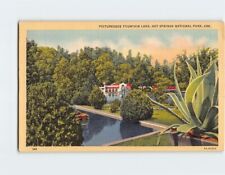 Postcard Picturesque Fountain Lake Hot Springs National Park Arkansas USA picture