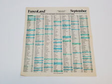 FuncoLand September 1993 Vintage Price List Guide Newspaper Advertisement *RARE picture